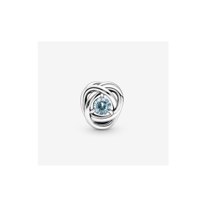 Juweel Pandora Moments Maart Geboortesteen Zeeblauwe Oneindige Cirkel Bedel 790065C09 