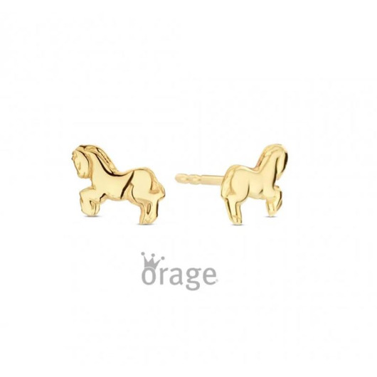 Juweel ORAGE KIDS OORSTEKERS PAARD 9K GEEL GOUD K2953  Juweel ORAGE KIDS OORSTEKERS PAARD 9K GEEL GOUD K2953
