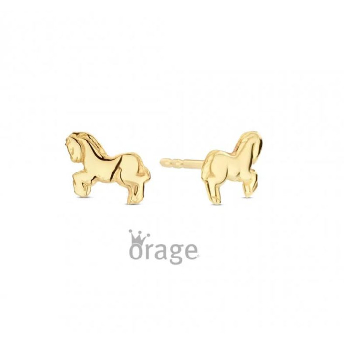 Juweel ORAGE KIDS OORSTEKERS PAARD 9K GEEL GOUD K2953 