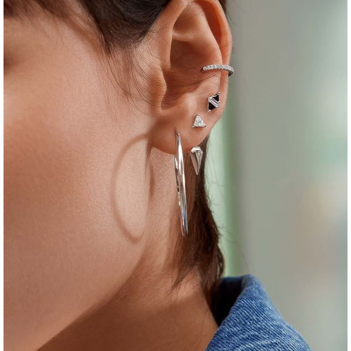 Juweel Ania Haie Sunshine Chaser triangle black/white studs E059-07H 