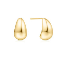 Juweel Ania Haie Vogue Maven Sparkle Tube Small Dome Hoop Earrings E062-05G  Juweel Ania Haie Vogue Maven Sparkle Tube Small Dome Hoop Earrings E062-05G