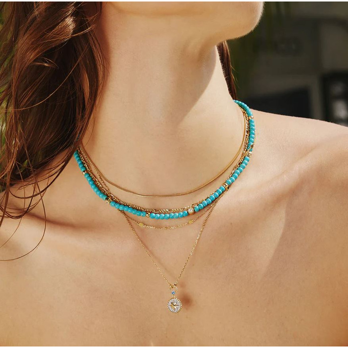 Juweel Ania Haie Chill Voyager Disc Station Necklace N063-01G 