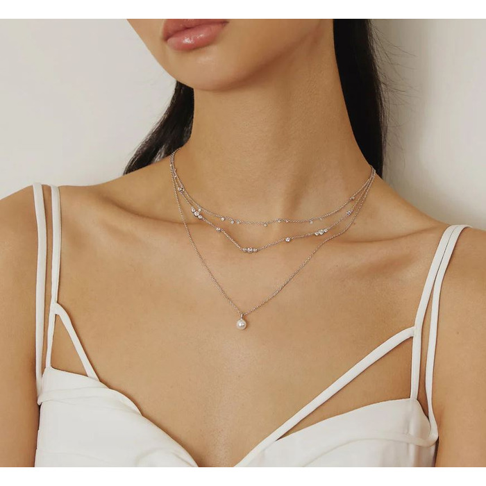 Juweel Ania Haie Chill Voyager Mini Disc Drop Stacking Necklace N063-02H 