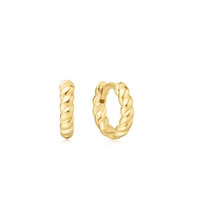 Juweel Ania Haie Chill Voyager Texture Small Huggie Hoop Earrings E063-03G Juweel Ania Haie Chill Voyager Texture Small Huggie Hoop Earrings E063-03G