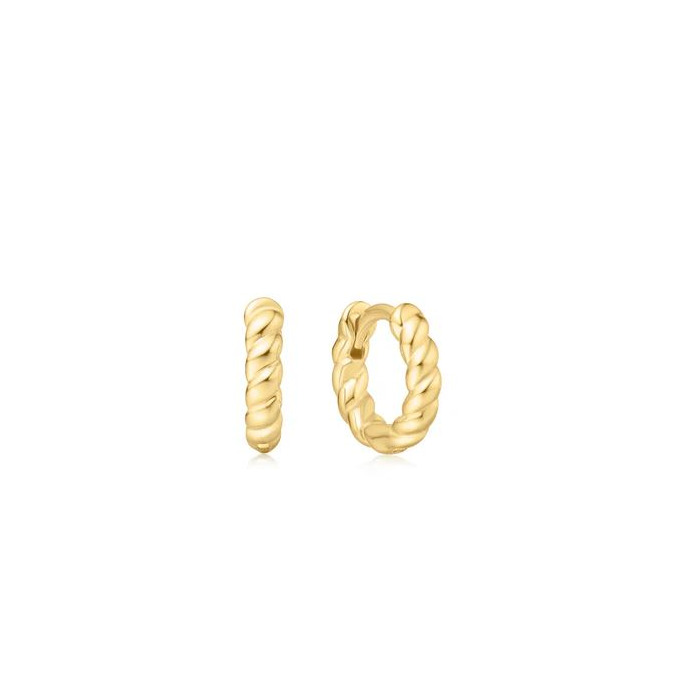 Juweel Ania Haie Chill Voyager Texture Small Huggie Hoop Earrings E063-03G 