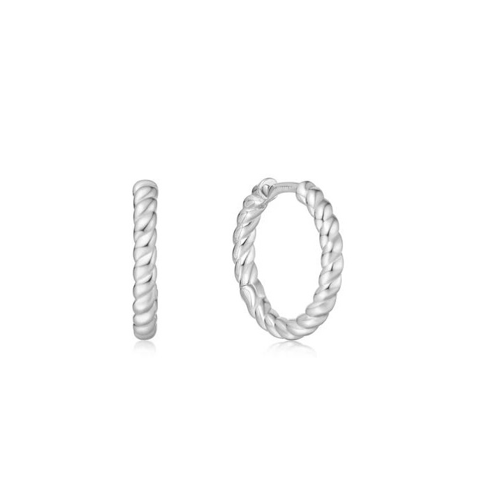 Juweel Ania Haie Chill Voyager Texture Medium Huggie Hoop Earrings E063-05H 