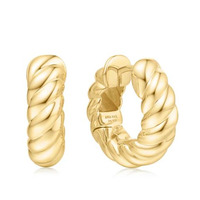 Juweel Ania Haie Chill Voyager Bold Texture Medium Huggie Hoop Earrings E063-07G Juweel Ania Haie Chill Voyager Bold Texture Medium Huggie Hoop Earrings E063-07G
