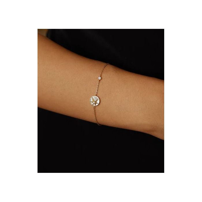 Juweel Ania Haie Miss Dainty Star Mother-of-Pearl Bracelet B065-02G 