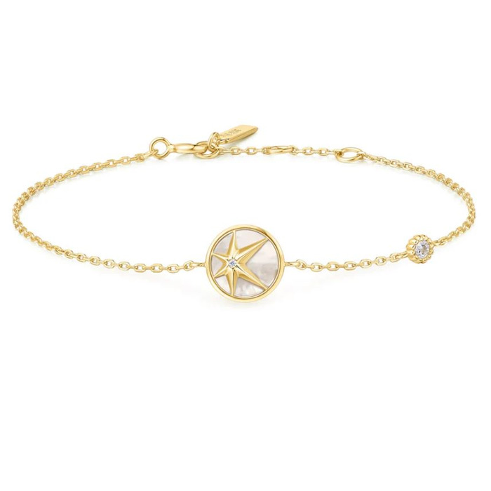 Juweel Ania Haie Miss Dainty Star Mother-of-Pearl Bracelet B065-02G 