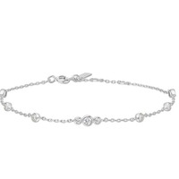 Juweel Ania Haie Miss Dainty Bezel Cubic Zirconia Station Bracelet B065-03H Juweel Ania Haie Miss Dainty Bezel Cubic Zirconia Station Bracelet B065-03H