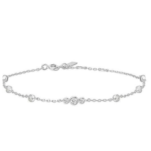 Juweel Ania Haie Miss Dainty Bezel Cubic Zirconia Station Bracelet B065-03H Juweel Ania Haie Miss Dainty Bezel Cubic Zirconia Station Bracelet B065-03H