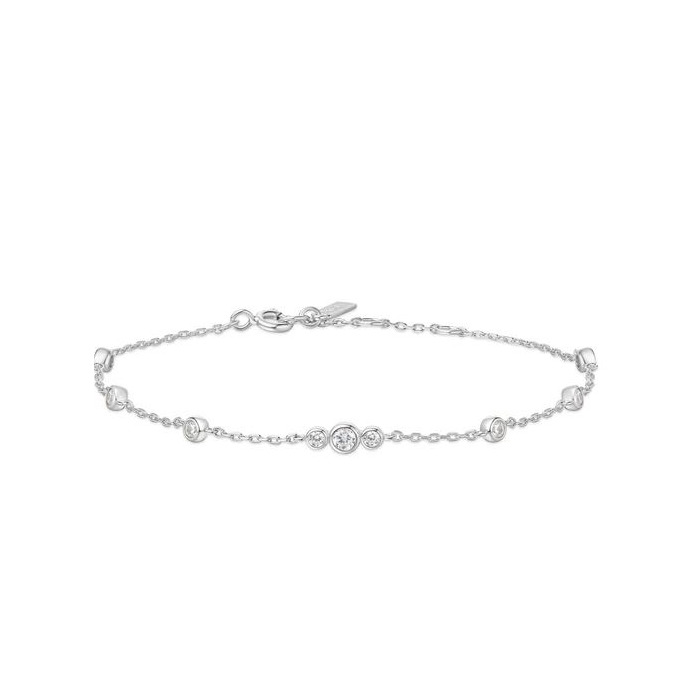 Juweel Ania Haie Miss Dainty Bezel Cubic Zirconia Station Bracelet B065-03H 
