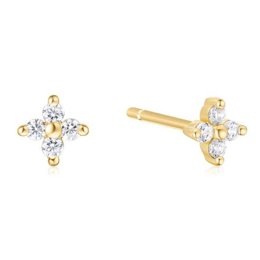Juweel Ania Haie Sunny Sparkler Four-Petal Stud Earrings E064-01G Juweel Ania Haie Sunny Sparkler Four-Petal Stud Earrings E064-01G