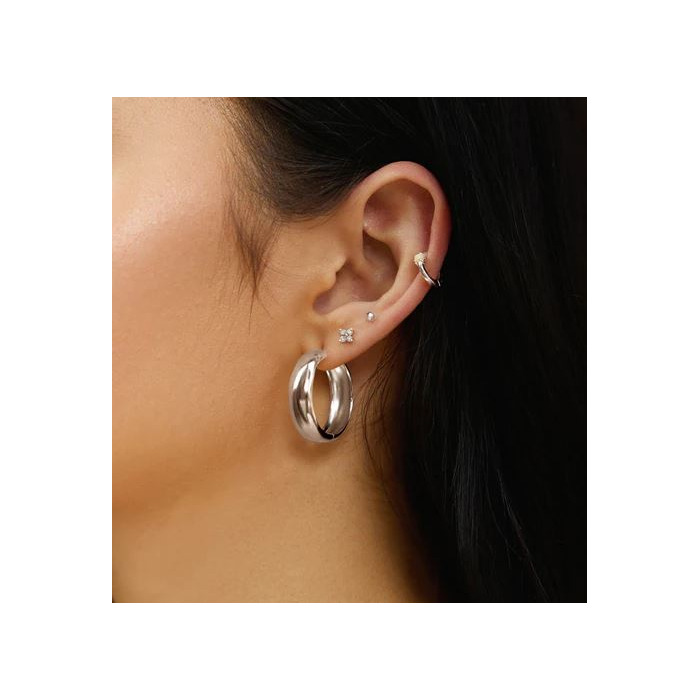 Juweel Ania Haie Sunny Sparkler Four-Petal Stud Earrings E064-01H 