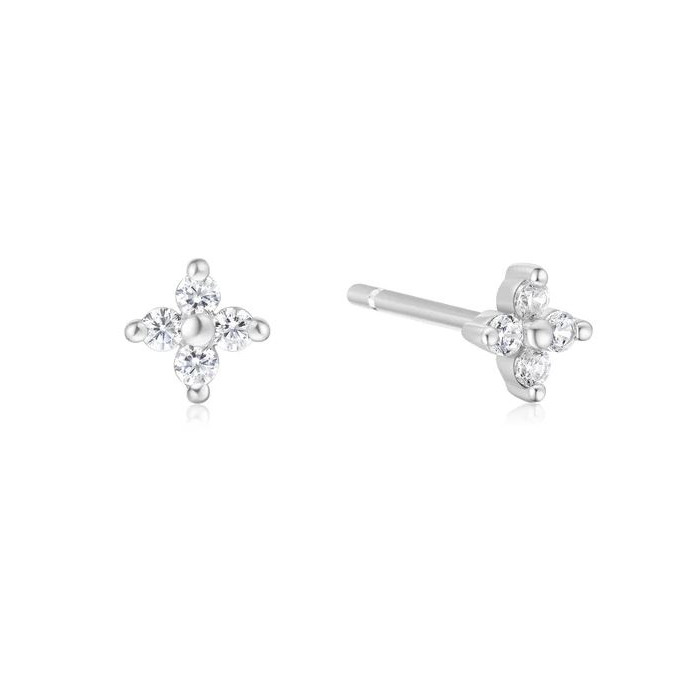 Juweel Ania Haie Sunny Sparkler Four-Petal Stud Earrings E064-01H 