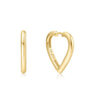 Juweel Ania Haie Sunny Sparkler Medium Heart Hoop Earrings E064-03G  Juweel Ania Haie Sunny Sparkler Medium Heart Hoop Earrings E064-03G