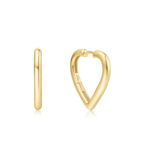 Juweel Ania Haie Sunny Sparkler Medium Heart Hoop Earrings E064-03G  Juweel Ania Haie Sunny Sparkler Medium Heart Hoop Earrings E064-03G