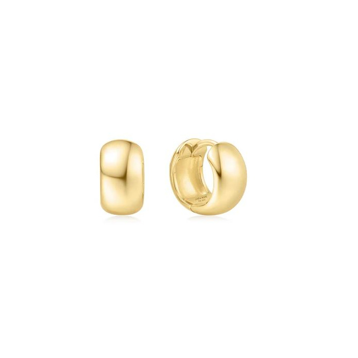 Juweel Ania Haie Sunny Sparkler Chubby Small Huggie Hoop Earrings E064-04G 