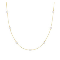 Juweel Ania Haie Miss Dainty Shell Pearl Station Chain Necklace N065-03G  Juweel Ania Haie Miss Dainty Shell Pearl Station Chain Necklace N065-03G