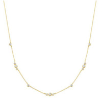 Juweel Ania Haie Miss Dainty Sparkling Bezel Cubic Zirconia Station Necklace N065-04G  Juweel Ania Haie Miss Dainty Sparkling Bezel Cubic Zirconia Station Necklace N065-04G