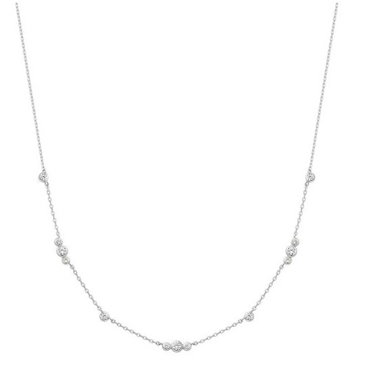 Juweel Ania Haie Miss Dainty Sparkling Bezel Cubic Zirconia Station Necklace  N065-04H Juweel Ania Haie Miss Dainty Sparkling Bezel Cubic Zirconia Station Necklace  N065-04H
