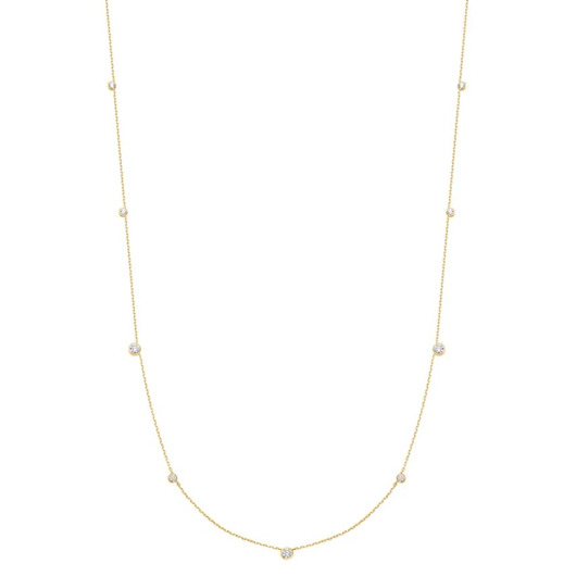 Juweel Ania Haie Miss Dainty Bezel Cubic Zirconia Station Necklace N065-06G Juweel Ania Haie Miss Dainty Bezel Cubic Zirconia Station Necklace N065-06G