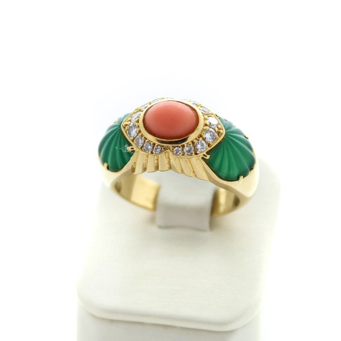 Juweel Vintage Cartier Ring geelgoud 18 karaat briljant '89269-2236-TWDH'