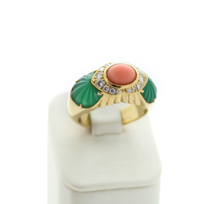 Juweel Vintage Cartier Ring geelgoud 18 karaat briljant '89269-2236-TWDH'