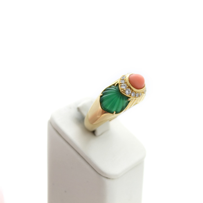 Juweel Vintage Cartier Ring geelgoud 18 karaat briljant '89269-2236-TWDH'