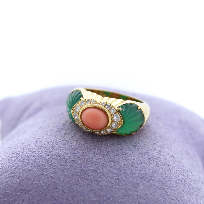 Juweel Vintage Cartier Ring geelgoud 18 karaat briljant '89269-2236-TWDH'