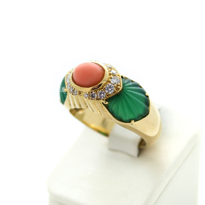 Juweel Vintage Cartier Ring geelgoud 18 karaat briljant '89269-2236-TWDH'
