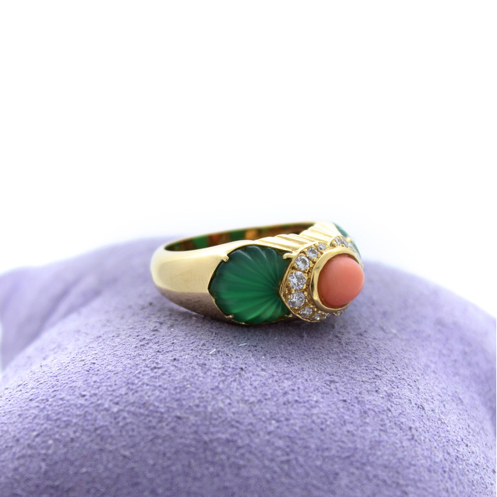 Juweel Vintage Cartier Ring geelgoud 18 karaat briljant '89269-2236-TWDH'