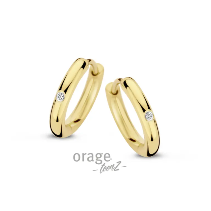 Juweel ORAGE TEENZ BUIS CREOOL  STAAL GEEL K2835-T701 