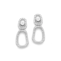 Juweel Mattioli Puzzle earrings white gold and white diamonds MOR054B182W  Juweel Mattioli Puzzle earrings white gold and white diamonds MOR054B182W