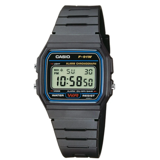 Horloge CASIO F-91W-1YEG Horloge CASIO F-91W-1YEG
