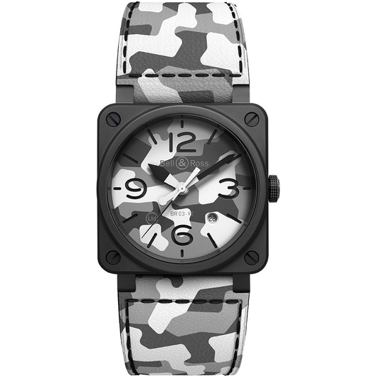 Horloge Bell & Ross BR 03-92 White Camo Limited Edition BR0392-CG-CE/SCA Horloge Bell & Ross BR 03-92 White Camo Limited Edition BR0392-CG-CE/SCA