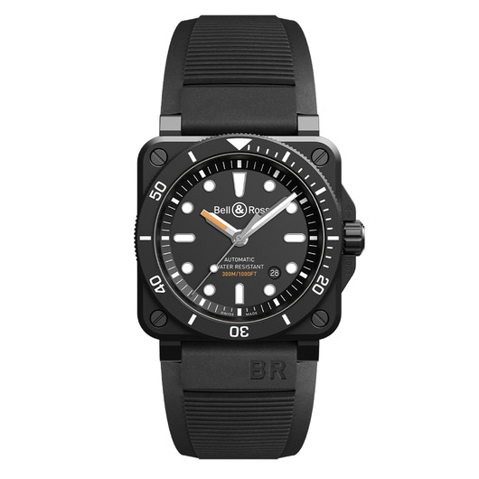 Horloge Bell & Ross BR 03-92 Diver Black Matte BR0392-D-BL-CE/SRB Horloge Bell & Ross BR 03-92 Diver Black Matte BR0392-D-BL-CE/SRB
