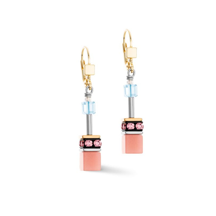 Juweel COEUR DE LION PENDANTS D'OREILLE AQUA-APRICOT 2838/20-2028 