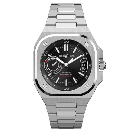 Horloge Bell & Ross BR-X5 Steel 41 mm BRX5R-BL-ST/SST Horloge Bell & Ross BR-X5 Steel 41 mm BRX5R-BL-ST/SST