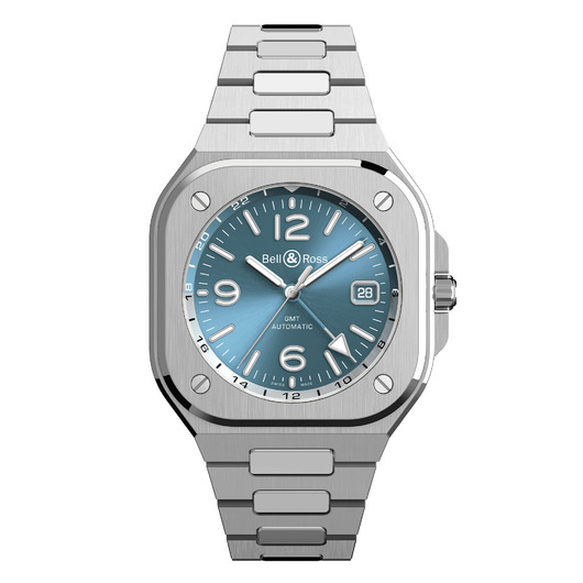 Horloge Bell&Ross BR 05 GMT BLUE STEEL/STEEL BR05G-PB-ST/SST Horloge Bell&Ross BR 05 GMT BLUE STEEL/STEEL BR05G-PB-ST/SST