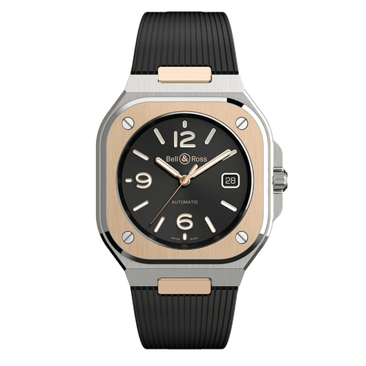 Horloge Bell & Ross BR 05 Black Steel & Gold BR05A-BL-STPG/SRB Horloge Bell & Ross BR 05 Black Steel & Gold BR05A-BL-STPG/SRB