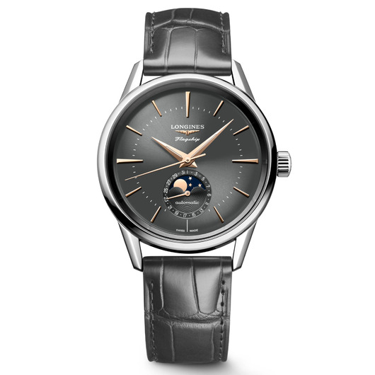 Horloge LONGINES FLAGSHIP HERITAGE MOONPHASE L4.815.4.52.2  Horloge LONGINES FLAGSHIP HERITAGE MOONPHASE L4.815.4.52.2
