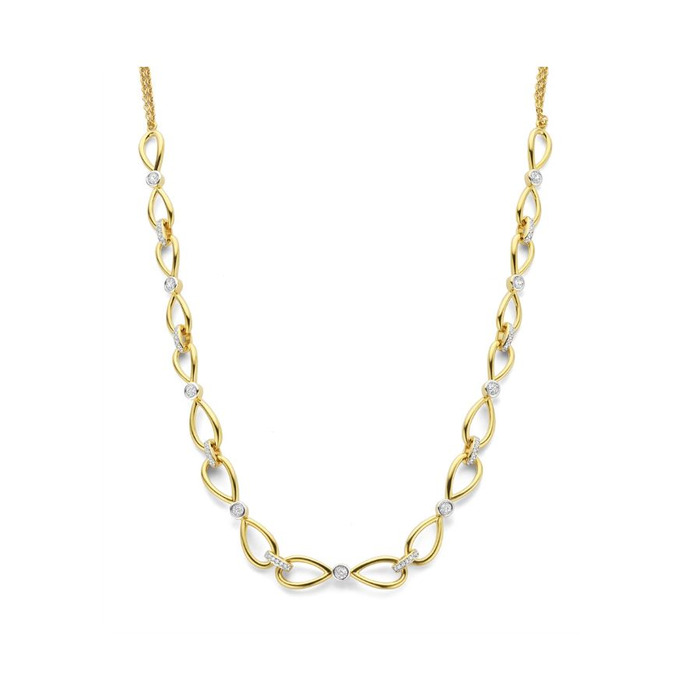 Juweel Silver Rose Collier CH2473G 