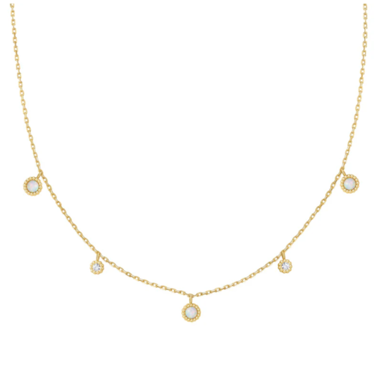 Juweel Ania Haie Sunny Sparkler Kyoto Opal Station Necklace N064-03G Juweel Ania Haie Sunny Sparkler Kyoto Opal Station Necklace N064-03G