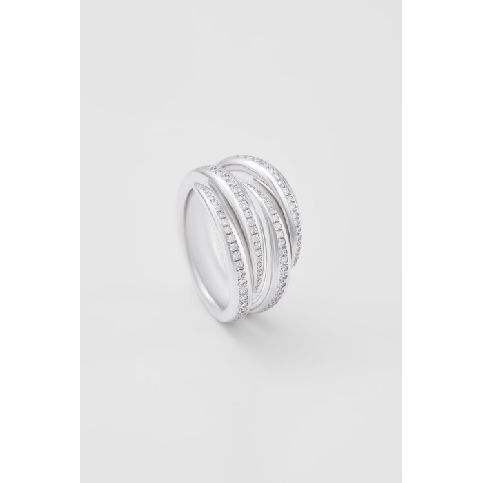 Juweel CLEM VERCAMMEN COLLECTION RING 18K WITGOUD BRILJANT  AB17311 
