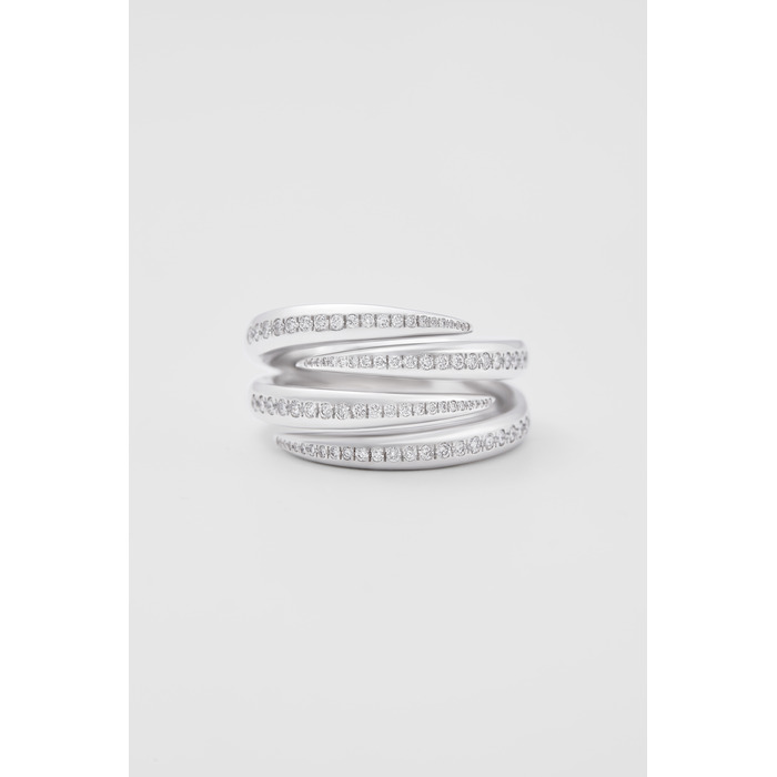 Juweel CLEM VERCAMMEN COLLECTION RING 18K WITGOUD BRILJANT  AB17311 