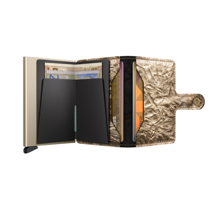 Lederwaren Secrid Wallet Miniwallet Crunch Gold 
