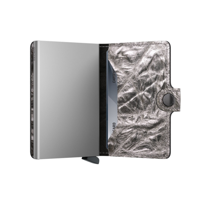 Lederwaren Secrid Wallet Miniwallet Crunch Silver 