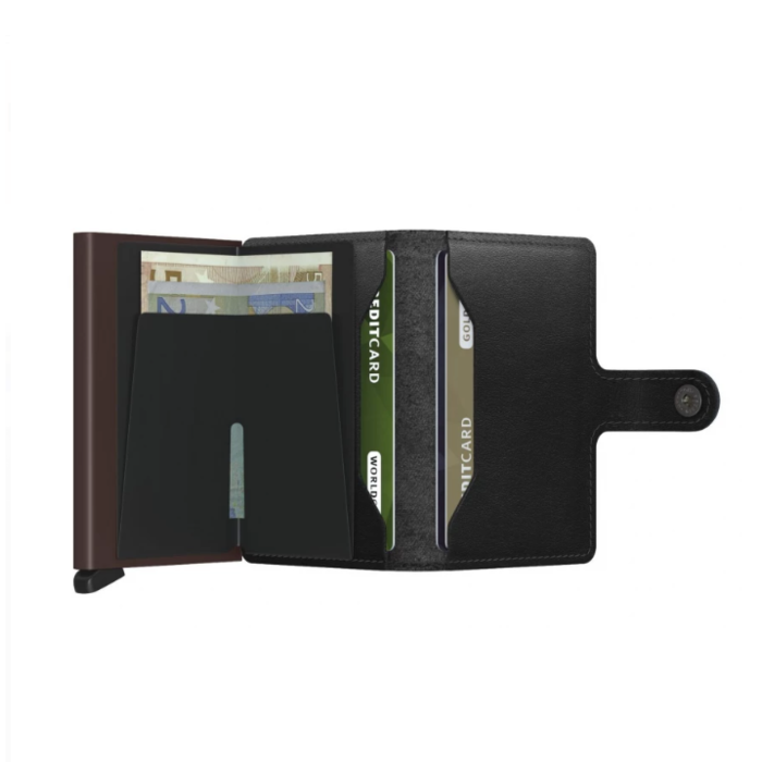 Lederwaren SECRID WALLET MINIWALLET ORIGINAL BLACK-BROWN 