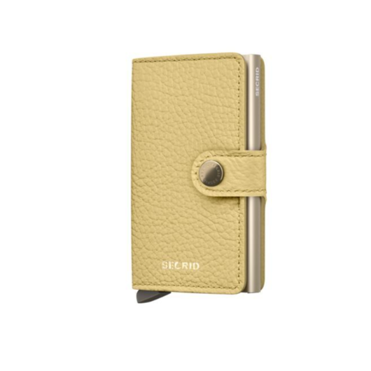 Lederwaren Secrid Wallet Miniwallet Pebble Butter Yellow Lederwaren Secrid Wallet Miniwallet Pebble Butter Yellow